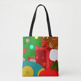 Bolsa Tote Colagem de Natal