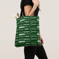 Colagem de Nome Personalizado Verde Legal