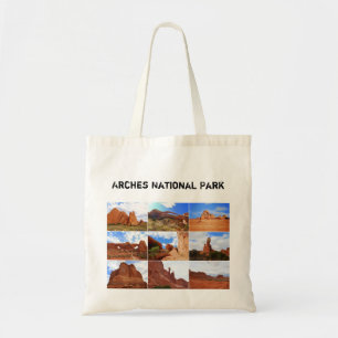 Bolsa Tote Colagem do parque nacional dos arcos, Utá, saco