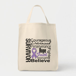 Bolsa Tote Colagem do sobrevivente do linfoma de Hodgkins