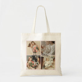 Bolsa Tote Colagem e mensagem de fotos - Presente personaliza