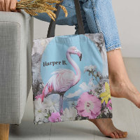 Colagem Flamingo Cor-de-Rosa