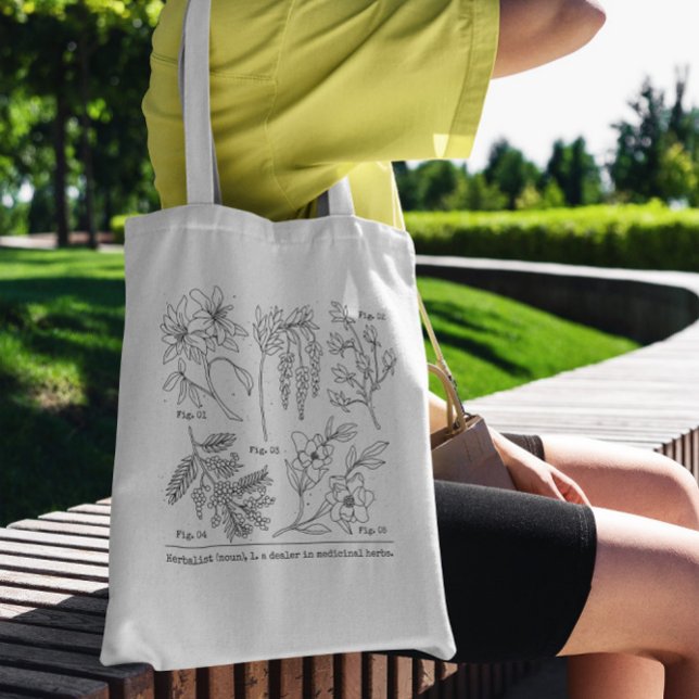 Bolsa Tote Colagem Floral Botânica (Criador carregado)