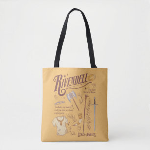 Bolsa Tote Colagem Gráfica em Aquarela RIVENDELL™
