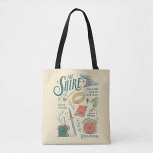 Bolsa Tote Colagem Gráfica em Aquarela THE SHIRE™