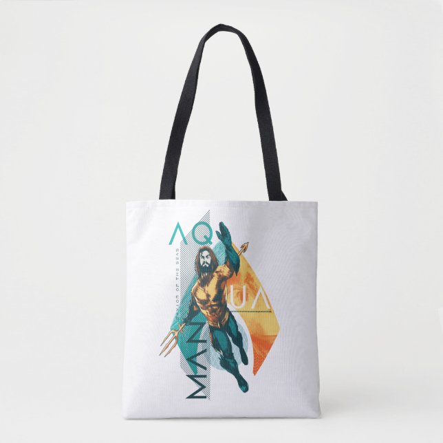 Bolsa Tote Colagem modernista de Aquaman | Aquaman (Frente)
