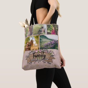 Bolsa Tote Colagem rústica chique feita sob