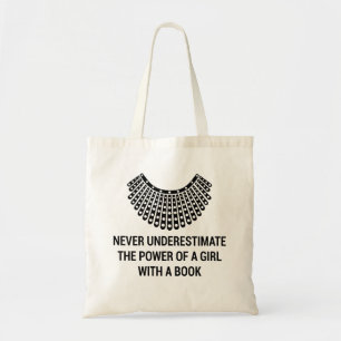 Bolsa Tote Colar dissidente RBG, Ruth Bader GINSBURG Feminism