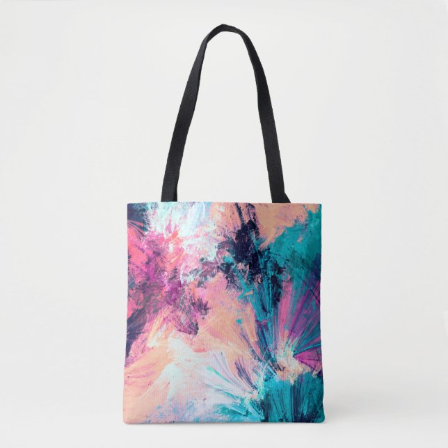 Bolsa Tote Cold multicolor beautiful futuristic pattern. Abst (Frente)