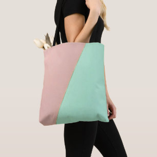Bolsa Tote Coleção Absoluta Tendência Rosa Bege Tom Pastel Ve