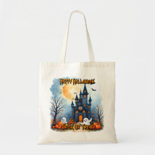 Bolsa Tote Coleção Assustadora de Halloween Moderna e Fofa