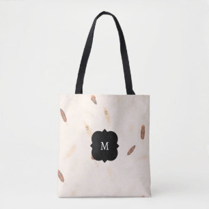 Bolsa Tote Coleção Boho Popular de Luxo Feathers