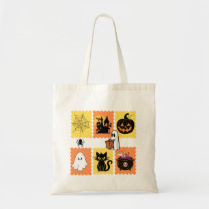 Bolsa Tote Coleção de Carimbo do Halloween - Cute Spooky I