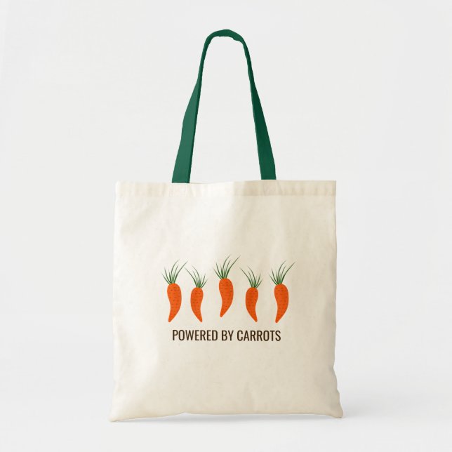 Bolsa Tote Coleção de Cenouras Botânicas (Frente)