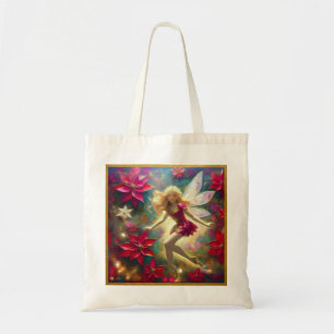 Bolsa Tote Coleção de Fadas de Natal - Cabelo Loiro Dourado C
