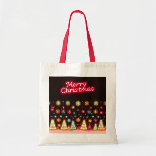 Bolsa Tote Coleção de Férias de Natal Neon Trendy