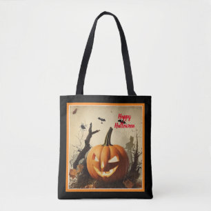Bolsa Tote Coleção de Halloween de Pumpkin Spooky