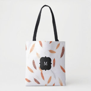 Bolsa Tote Coleção de Luxo Boho Popular Feathers