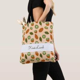 Bolsa Tote Coleção de padrões da fruta - Kiwi