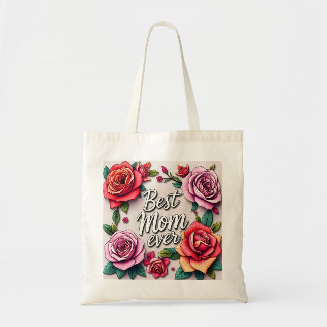 Bolsa Tote Coleção de Presentes de Luxo Floral Moderna (Frente)