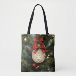 Bolsa Tote Coleção Elegante de Enfeites de natal com Arco Ver