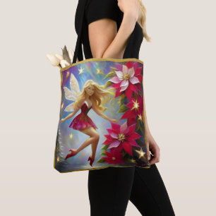 Bolsa Tote Coleção Fada de Natal - Cabelo Loiro Mel