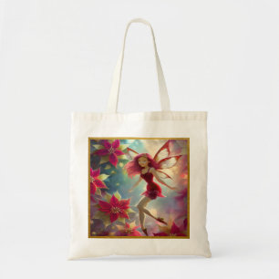 Bolsa Tote Coleção Fada de Natal - Cabelo Vermelho Rosa
