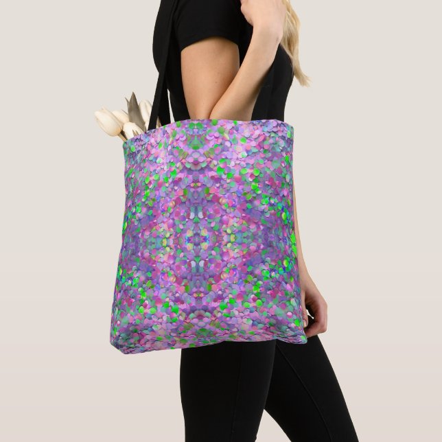 Bolsa Tote Coleção Holográfica Moderna da Opal da Glitter (Close Up)
