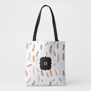 Bolsa Tote Coleção Luxuosa Boho da Moda Feathers