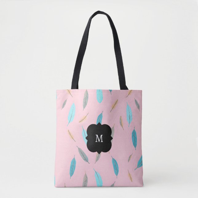 Bolsa Tote Coleção Luxuosa Boho Popular Feathers (Frente)