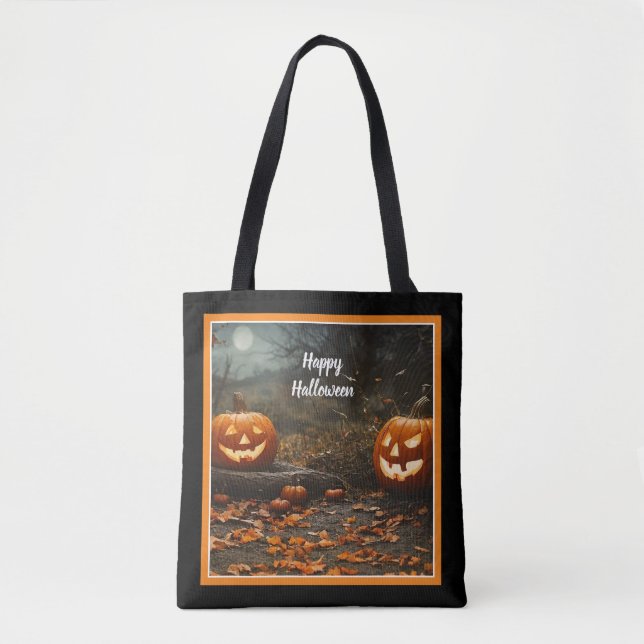 Bolsa Tote Coleção Noite Feliz de Halloween (Frente)