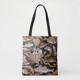 BOLSA TOTE COLEÇÃO POMPEII/OCEANO - CENA DA VIDA MARÍTIMA