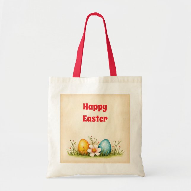 Bolsa Tote Coleção Popular de Ovos de Páscoa (Frente)