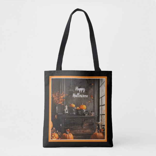 Bolsa Tote Coleção Spooky Home Halloween (Frente)
