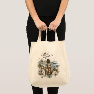 Bolsa Tote Coletam-se Momentos Não Coisas Citação de Viagem