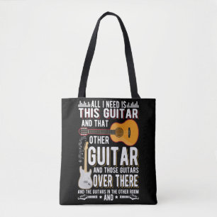 Bolsa Tote Coletor de Violão Guitarrista Lover Música Engra