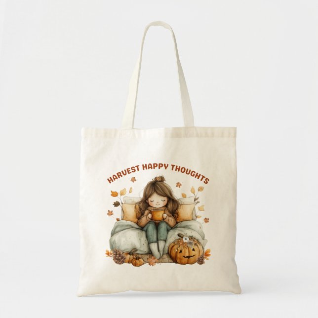 Bolsa Tote Colheita de Pensamentos Felizes (Frente)