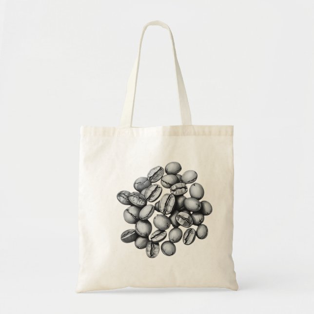 Bolsa Tote Colheita Fresca de Grãos de Café (Frente)