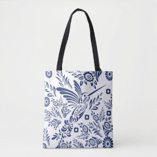 Bolsa Tote colibri talavera arte mexicano