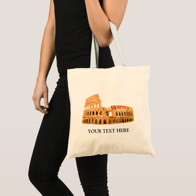 Bolsa Tote Coliseu Roma, Itália Personalizada Design (Frente (produto))