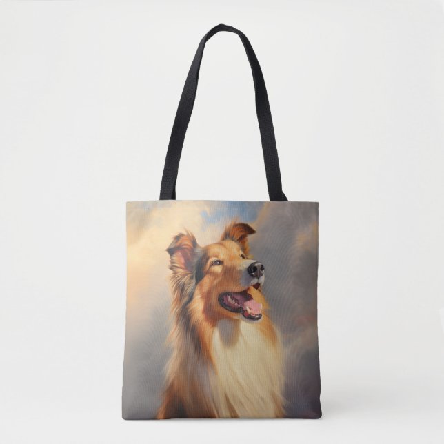 Bolsa Tote Collie grosso / Collie escocês (Frente)