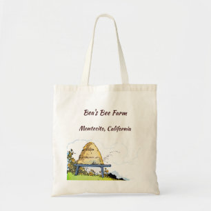 Bolsa Tote Colmeia de Abelhas Melíferas Vintage Apiário Perso