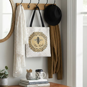Bolsa Tote Colmeia de mel gentil