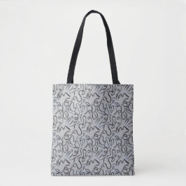 Bolsa Tote Coloque alguns metais em mim x4 LGrey BG