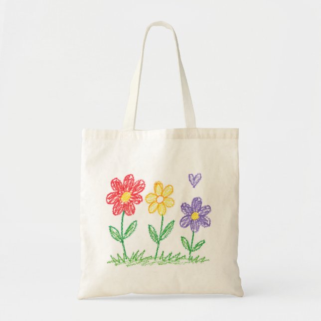 Bolsa Tote Coloque o Desenho da Criança na Bolsa, Transforme  (Frente)