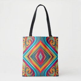 Bolsa Tote Color Wave Fusion – Modern Abstract Swirl Art