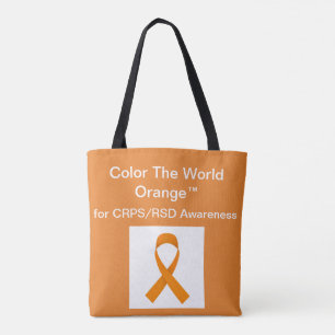 Bolsa Tote Colora o saco de Orange™ do mundo