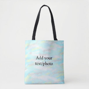 Bolsa Tote Coloração colorido simples adicione sua foto de te