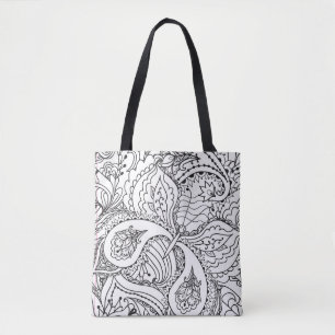 Bolsa Tote Coloração Da Arte Flor Nova Design Estética Floral