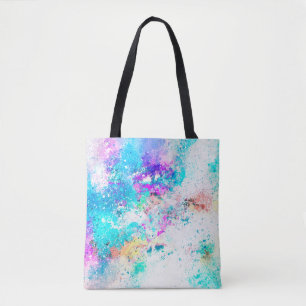 Bolsa Tote Coloração d'água abstrato de arte em segundo pl